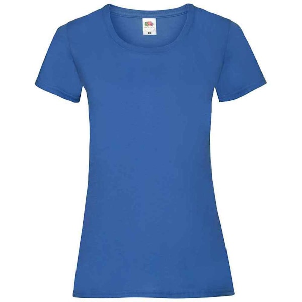 Fruit of the Loom Dam/Damvärde Heather Lady Fit T-shirt Royal Blue 14 UK