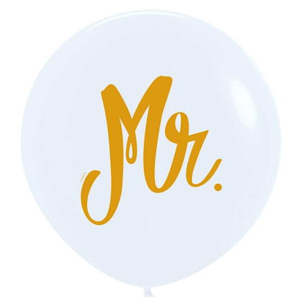 Sempertex Mr Latex Ballonger (3-pack) One Size Vit White One Size