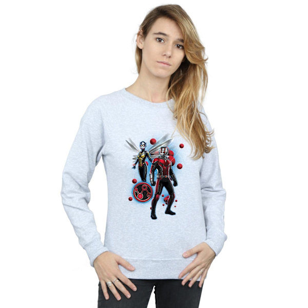 Marvel Dam/Kvinnor Ant-Man Och The Wasp Partikel Pose Sweatshirt Sports Grey S