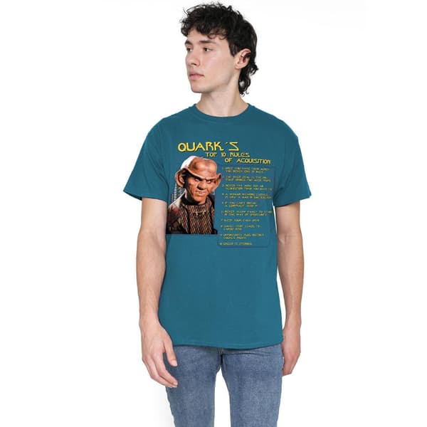 Star Trek Herr Quarks Rules T-Shirt S Slate Slate S