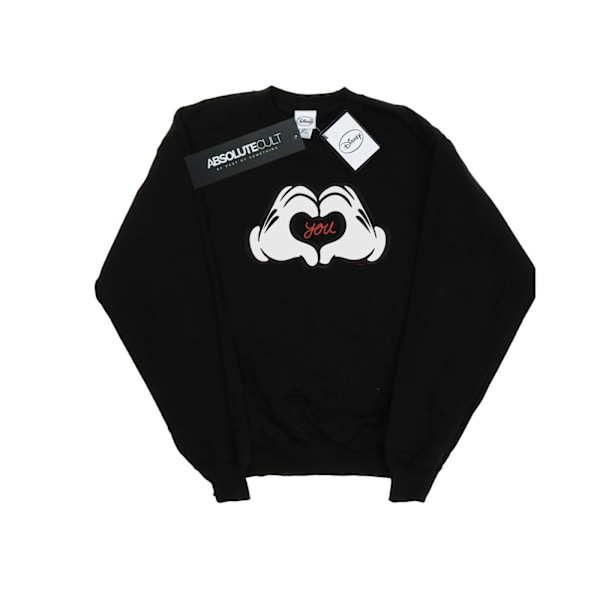 Disney Herr Mickey Mouse Loves You Sweatshirt 3XL Svart Black 3XL