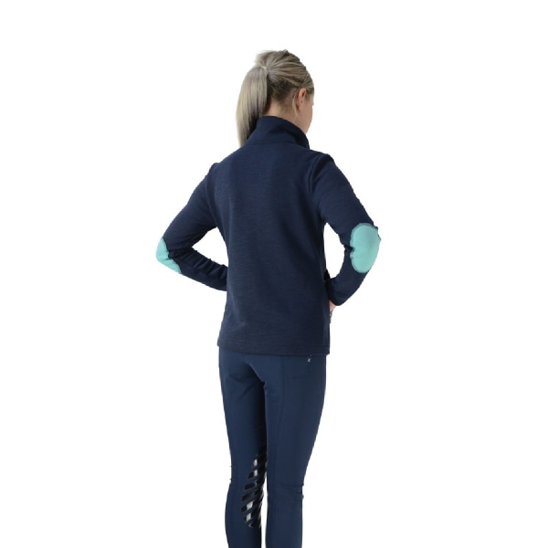 HyFASHION Barn/Barn Mizs Beatrice Fleecejacka 9-10 år Navy/Peppermint Green 9-10 Years