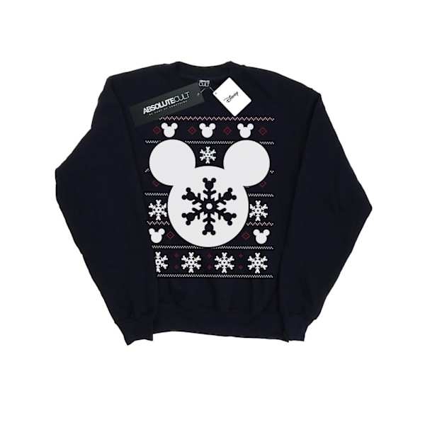 Disney Herr Mickey Mouse Jul Silhouette Sweatshirt L Deep Deep Navy L