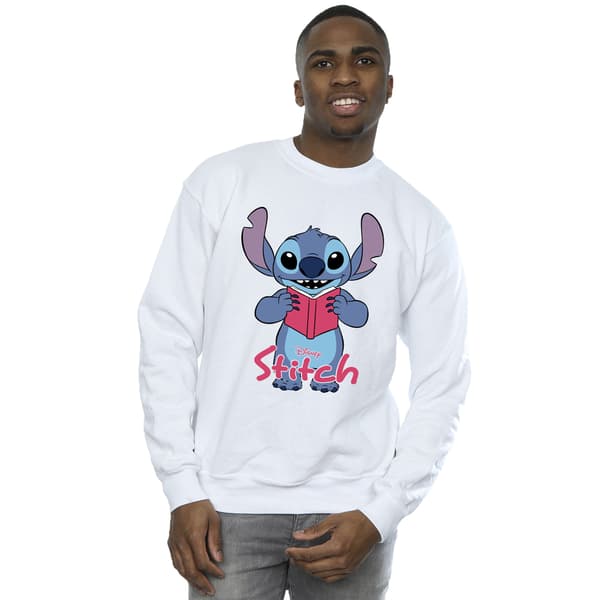 Lilo & Stitch Herrtröja Läsande Stående Vit L White L