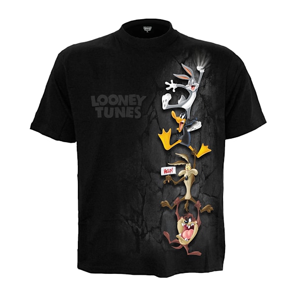 Spiral Direct Unisex Adult Hanging Tunes Looney Tunes Kortärmad T-shirt Black S