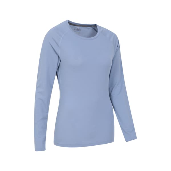 Mountain Warehouse Dam/Dam Quick Dry Långärmad Topp 10 Petrol 10 UK