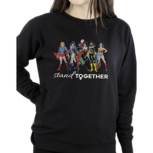 DC Comics Dam/Damer Kvinnor Av DC Stå Tillsammans Sweatshirt M Black M