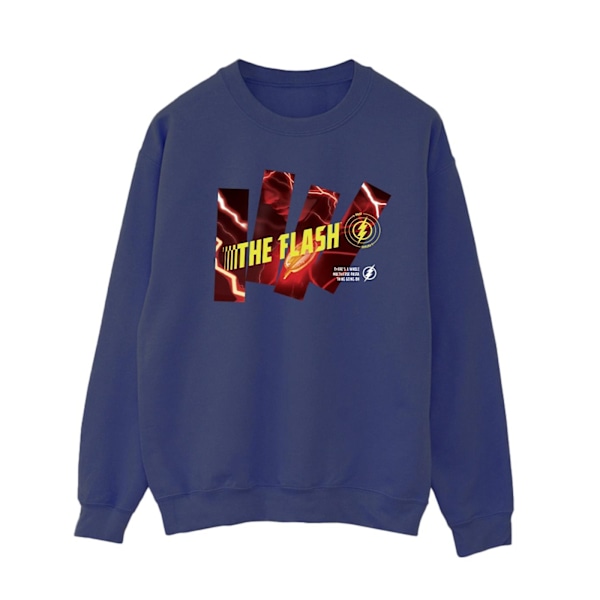 DC Comics Dam/Kvinnor The Flash Pillars Sweatshirt M Marinblå Navy Blue M