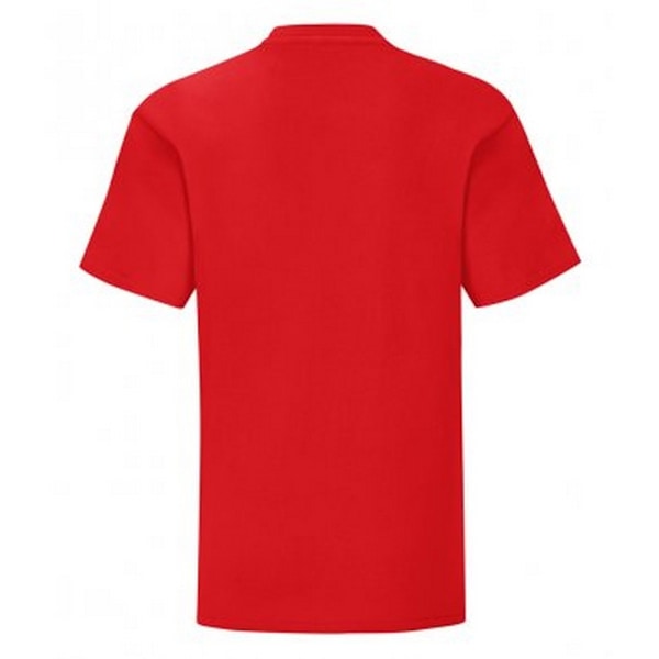 Fruit Of The Loom Barn/Barnkläder Ikonisk T-shirt 5-6 år Röd Red 5-6 Years