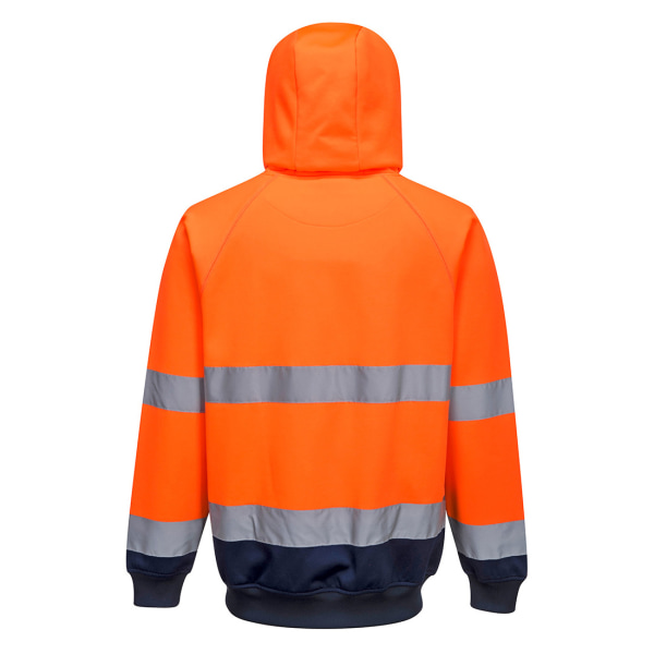 Portwest Herr Kontrast Hi-Vis Hoodie L Orange/Navy Orange/Navy L