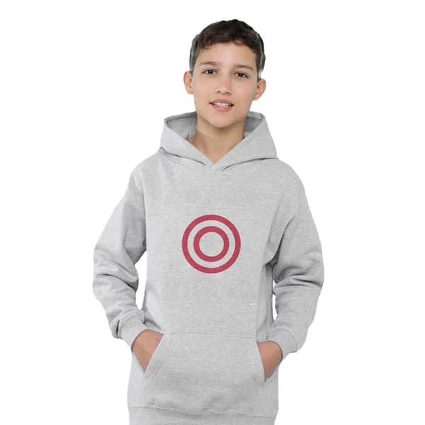 Captain America Barn/Kids Sköld Pull Over Julhuvtröja Athletic Heather 12-13 Years
