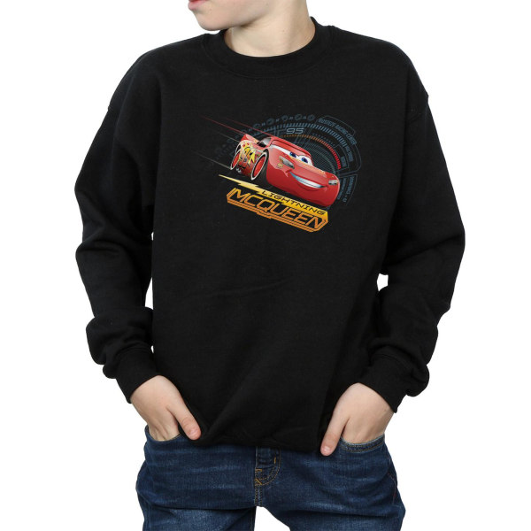Disney Boys Cars Lightning McQueen Sweatshirt 7-8 Years Black Black 7-8 Years
