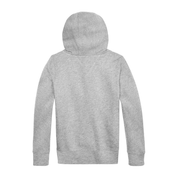 Tommy Hilfiger Pojkar Broderad Logotyp Bomullshuvtröja 14 År Ljusgrå Light Grey 14 Years