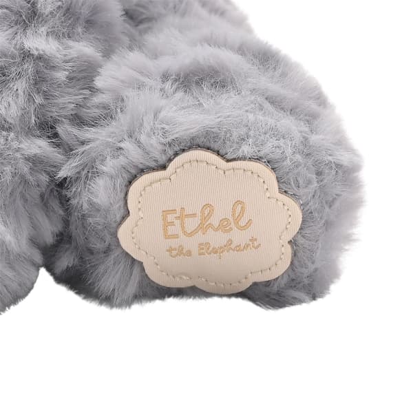 Ethel Den Plysch Sittande Grå Elefanten 22 cm One Size Grå Grey One Size