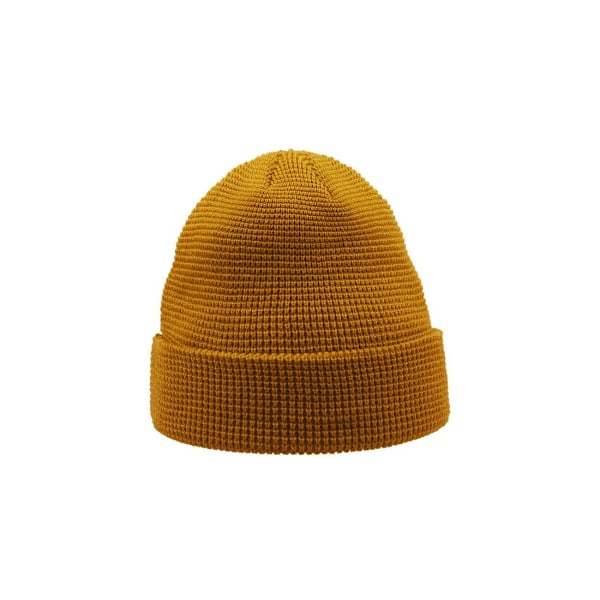Atlantis Blog Waffle Beanie One Size Senapsgul Mustard Yellow One Size