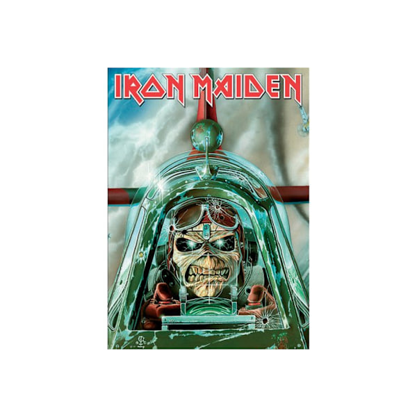 Iron Maiden Aces High Postcard En Storlek Grön/Röd/Vit Green/Red/White One Size