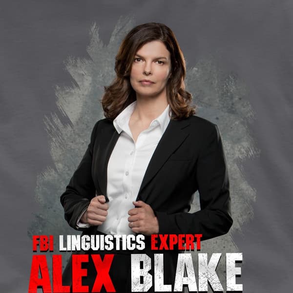 Criminal Minds Herr Alex Blake T-Shirt S Kolgrå Charcoal S