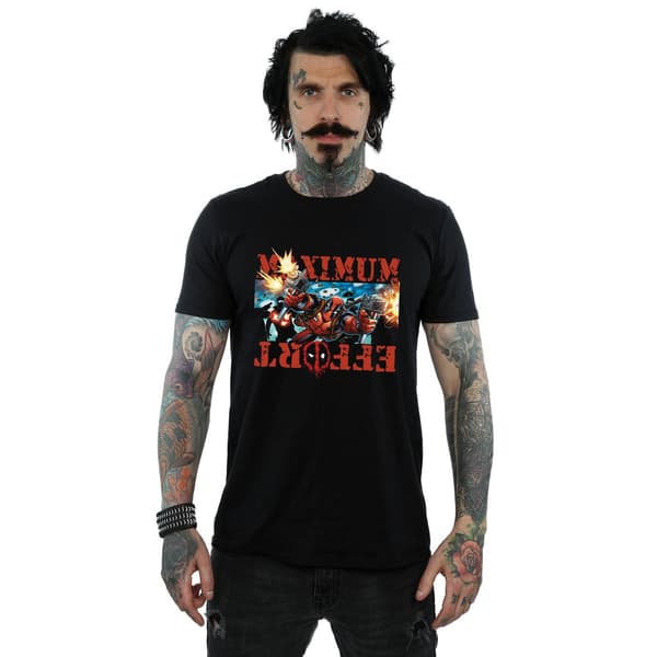 Marvel Herr Deadpool Maximum Effort T-Shirt S Svart Black S