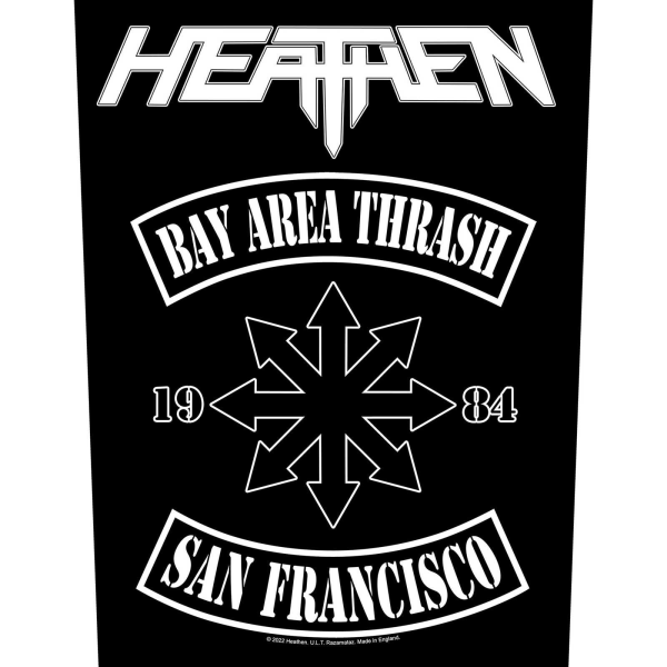 Heathen Bay Area Thrash Patch One Size Svart/Vit Black/White One Size