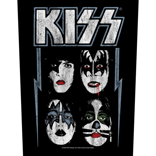 Kiss Faces Patch One Size Svart Black One Size