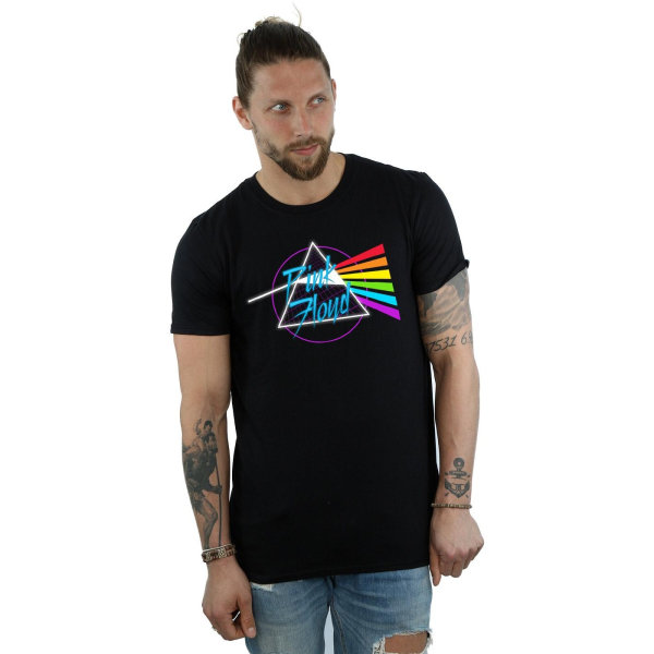 Pink Floyd Neon Darkside T-shirt XL Svart Black XL