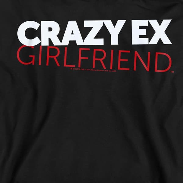 Crazy Ex-Girlfriend Unisex Vuxen Logotyp Sweatshirt M Svart Black M