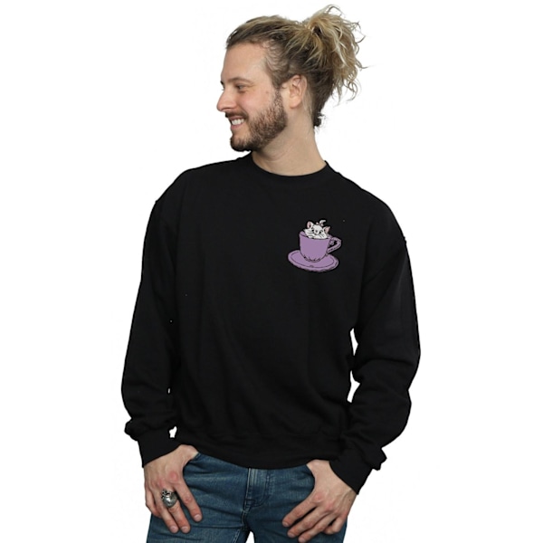 Disney Herr Aristocats Marie I Kopp Bröst Tryck Sweatshirt 4XL Black 4XL
