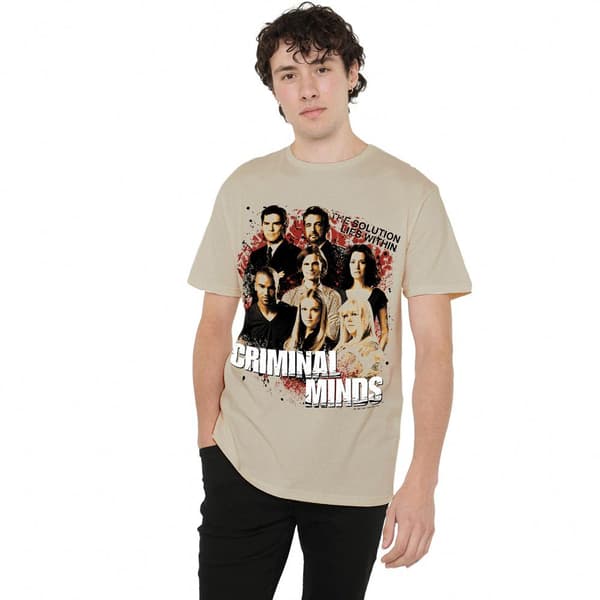 Criminal Minds Herr Solution Lies Within T-Shirt L Sand Sand L