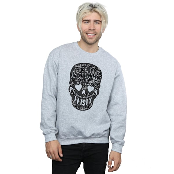 Disney Tinker Bell Skull Sweatshirt för män 3XL Sports Grey Sports Grey 3XL