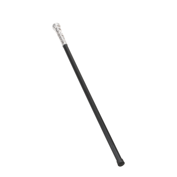 Bristol Novelty Ball Cane Kostym Prop En Storlek Svart/Silver Black/Silver One Size