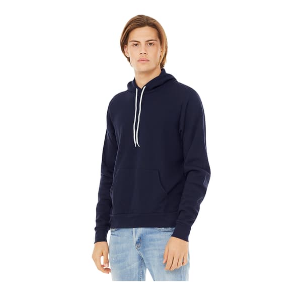 Bella + Canvas Unisex Pullover Polycotton Fleece Hooded Sweatsh Navy Blue S