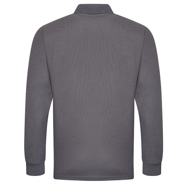 PRO RTX Herr Pro Piqué Långärmad Poloskjorta L Solid Grey Solid Grey L