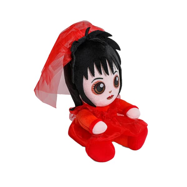 Beetlejuice Phunny Lydia Deetz Bröllopsklänning Plyschleksak One Size Red/Black One Size