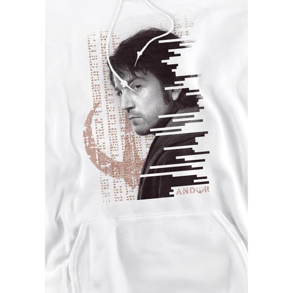 Star Wars Herr Redacted Andor Hoodie S Vit White S