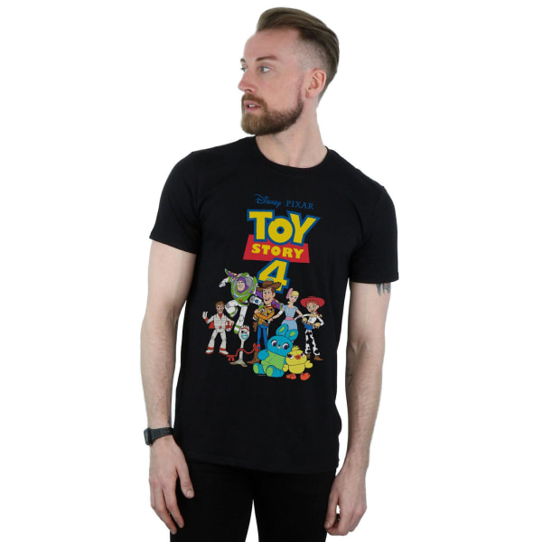 Disney Mens Toy Story 4 Crew T-shirt S Svart Black S