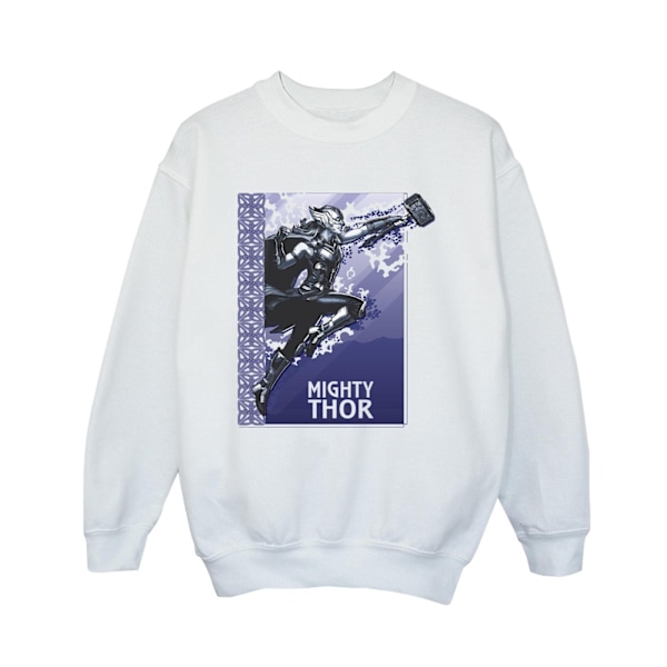 Marvel Boys Thor Love And Thunder Mighty Thor Sweatshirt 5-6 År White 5-6 Years