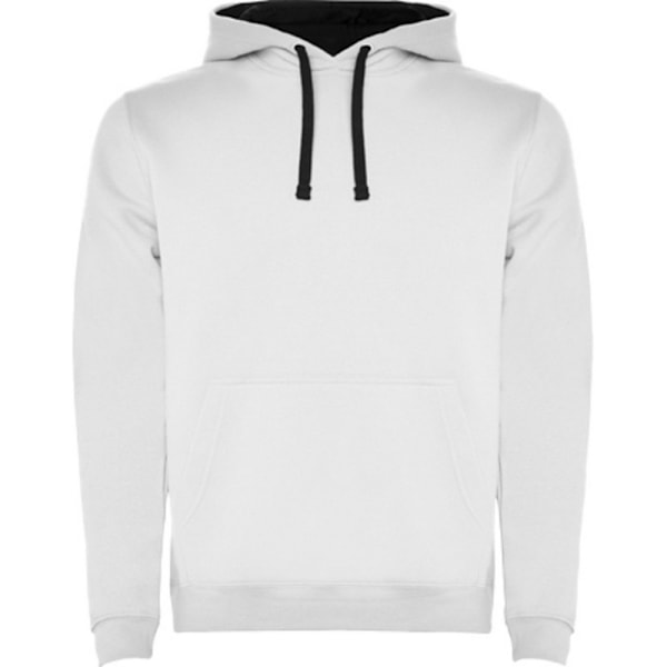 Roly Herr Urban Hoodie S Vit/Marinblå White/Navy Blue S