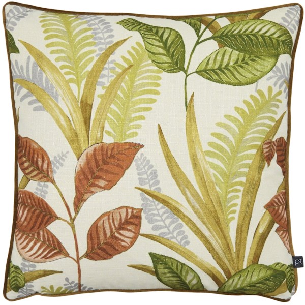 Prestigious Textiles Sumba Leaf Kuddeöverdrag 50cm x 50cm Mango Mango Orange/Yellow/Green 50cm x 50cm