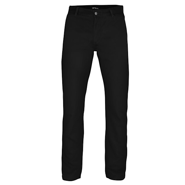 Asquith & Fox Herrkläder Klassiska Casual Chinos/Byxor 4XLR Svart Black 4XLR