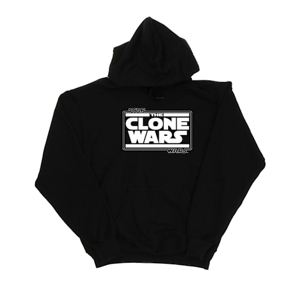 Star Wars Herr Clone Wars Logotyp Hoodie 5XL Svart Black 5XL