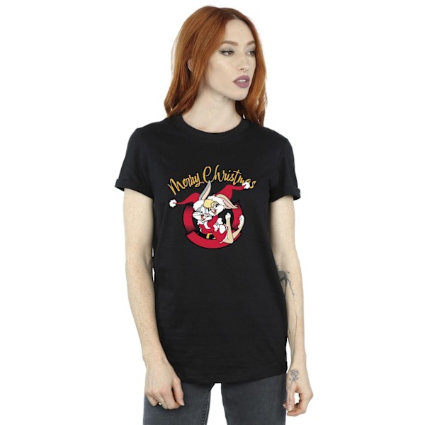 Looney Tunes Dam/Damer Lola God Jul Bomull Pojkvän Black 4XL