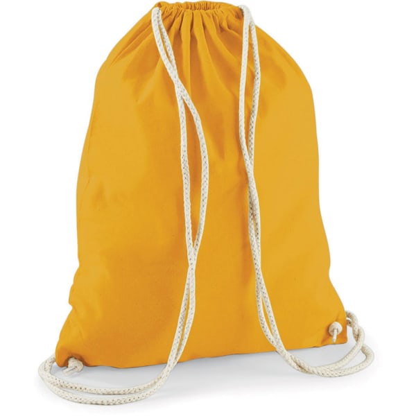 Westford Mill Cotton Gymsac Bag - 12 liter One Size Senap Mustard One Size