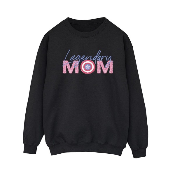 Marvel Womens/Ladies Avengers Captain America Mum Sweatshirt L Black L
