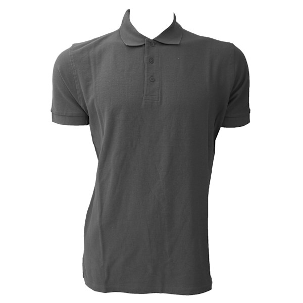 Jerzees Colours Herr Poloshirt i bomull med korta ärmar, 4X Titanium 4XL