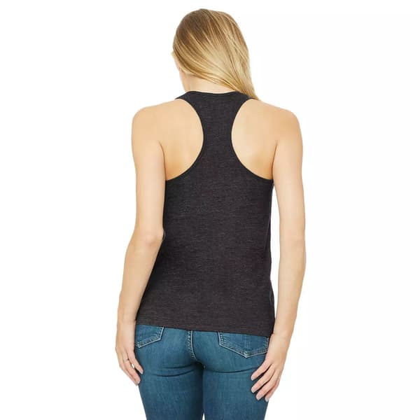 Bella + Canvas Dam/Kvinnor Racerback Tank Top M Mörkgrå Heather Dark Grey Heather M