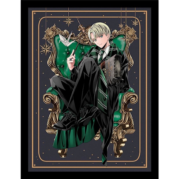 Harry Potter: Wizard Dynasty Draco Chair inramad affisch 40cm x 3 Multicoloured 40cm x 30cm