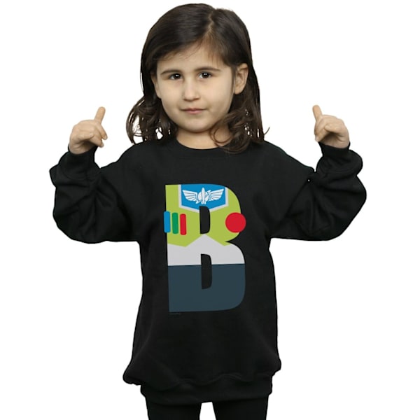 Disney Girls Alphabet B Is For Buzz Lightyear Sweatshirt 5-6 År Sports Grey 5-6 Years