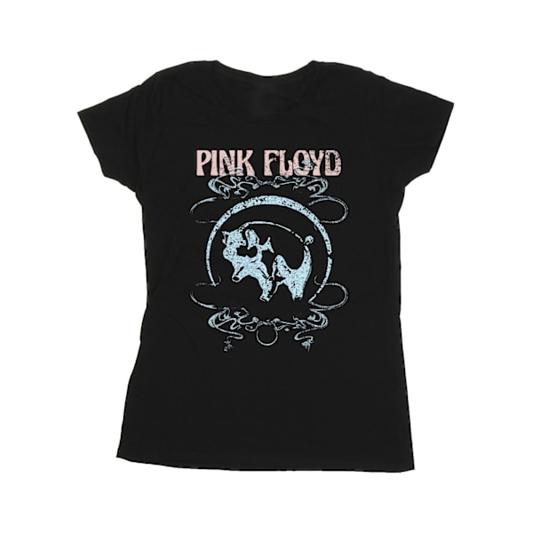 Pink Floyd Dam/Kvinnor Gris Swirls Bomull T-shirt M Svart Black M