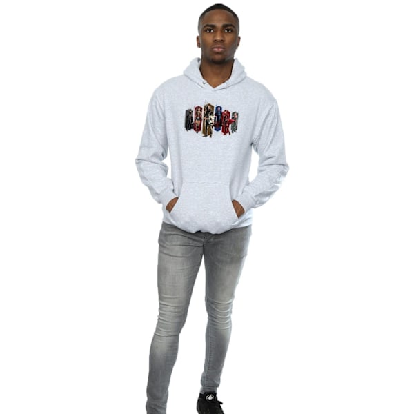 DC Comics Justice League Movie Team Hexagons Hoodie S Spor Sports Grey S