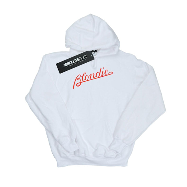 Blondie Dam/Kvinnor Lines Logotyp Hoodie L Vit White L